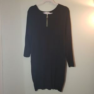 Black sweater dress